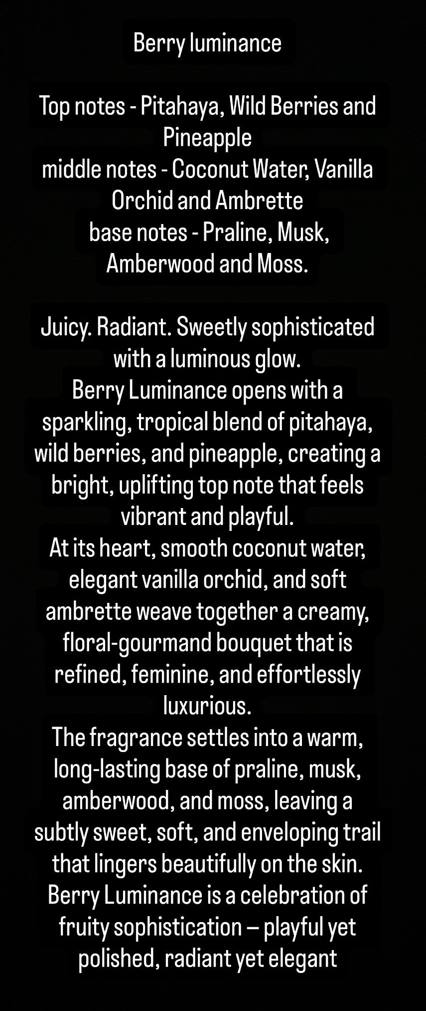 50ML luxury perfume collection