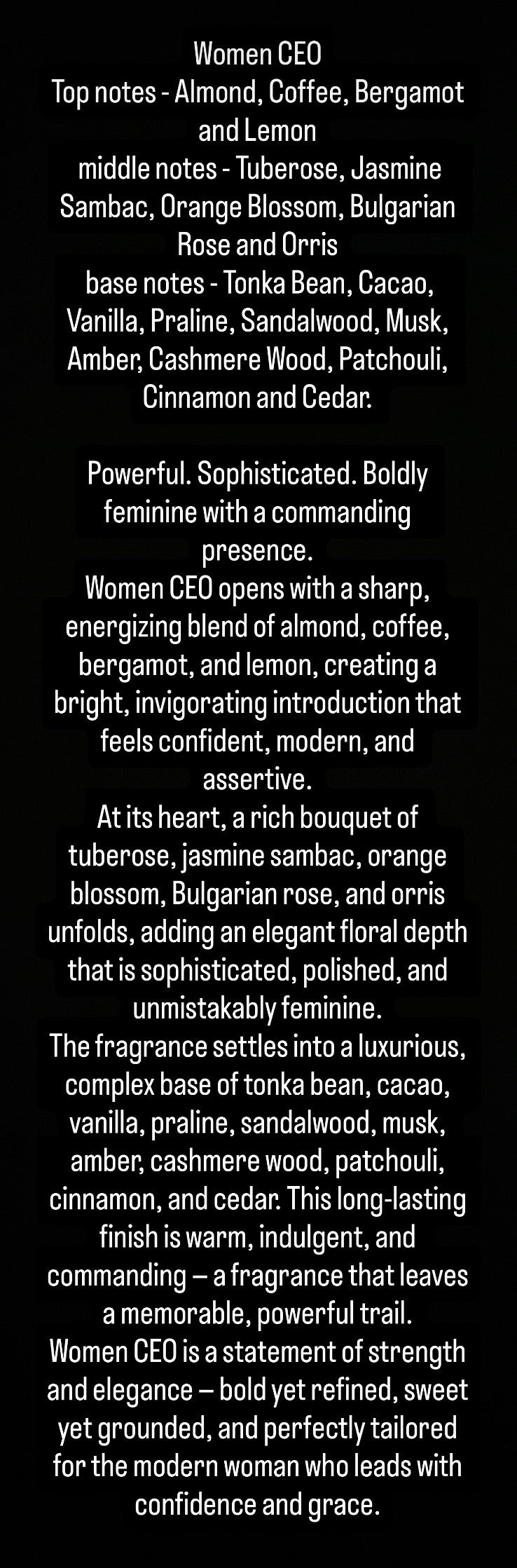 50ML luxury perfume collection