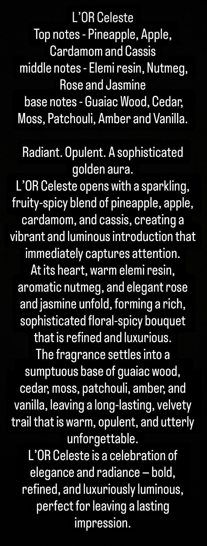 50ML luxury perfume collection